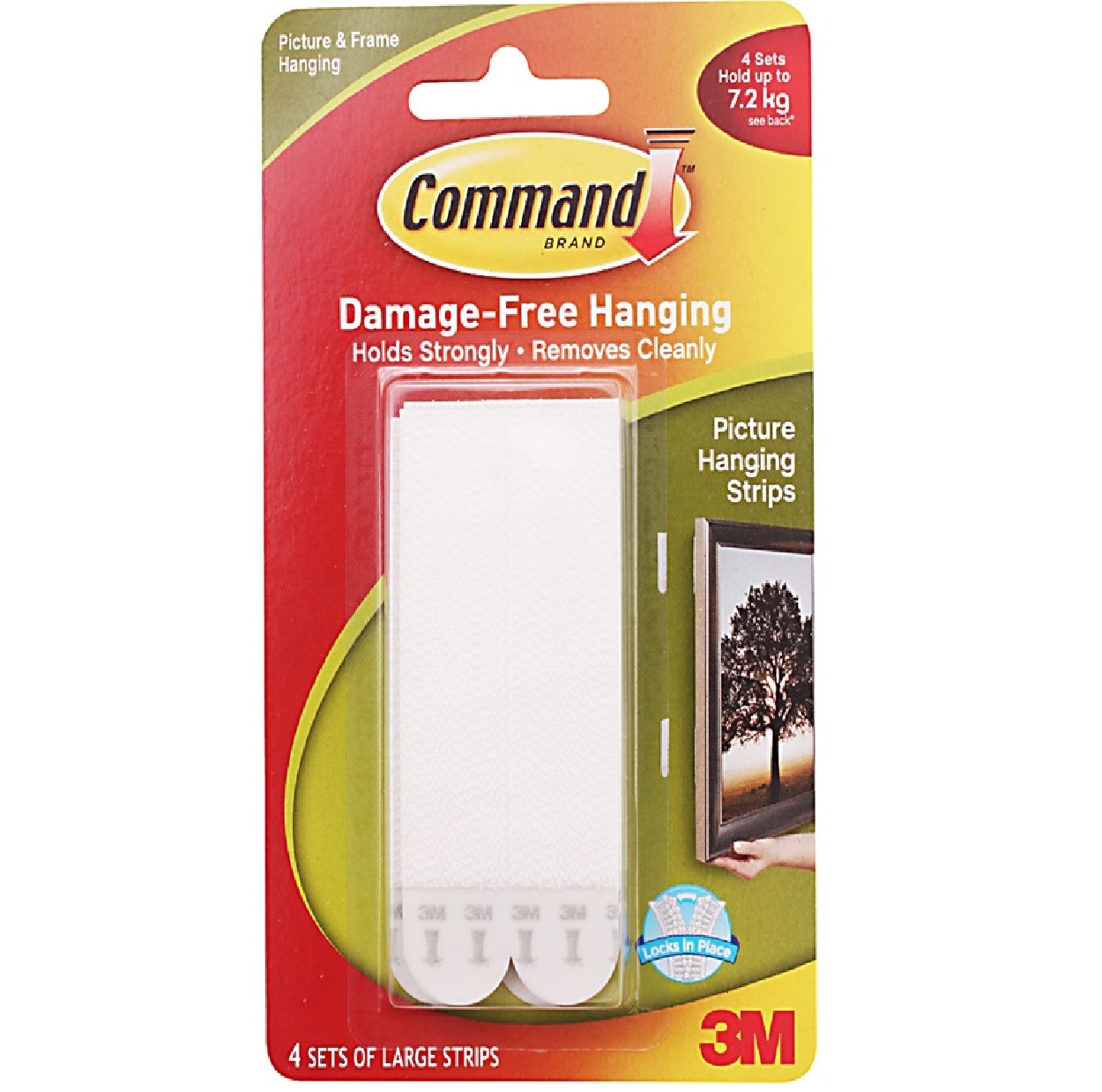 3M Command 17206 Picture Hanging Strips 7.2KG