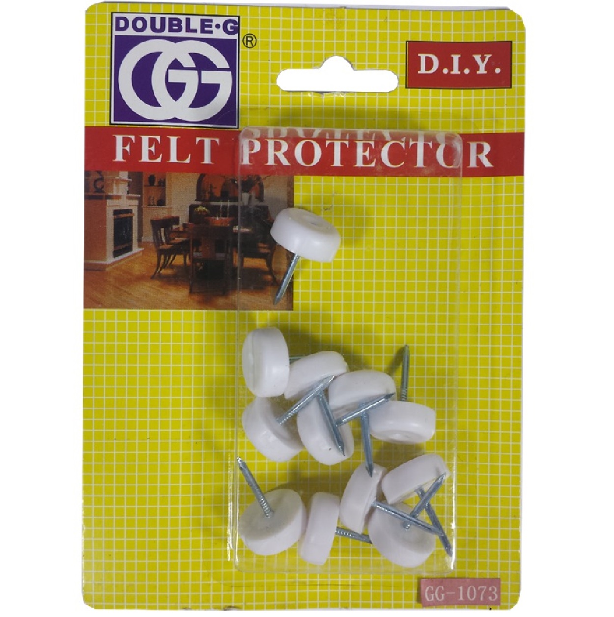 GG GG1073W Medium Nylon Protector With 16MM Nail 12PC/Pack