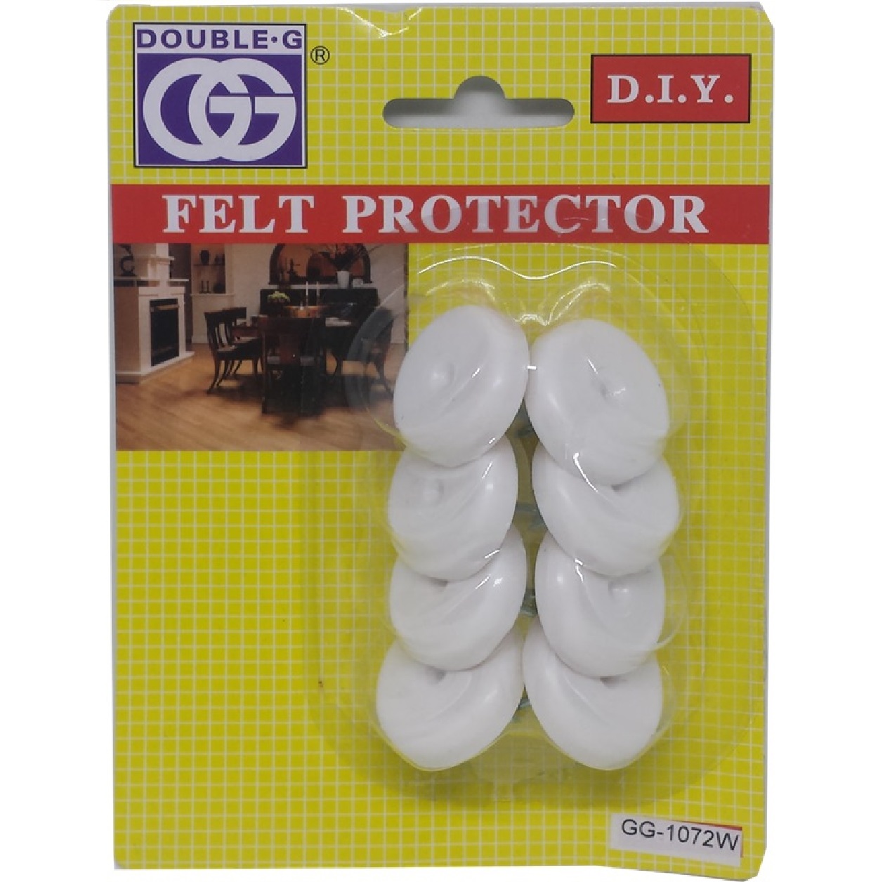 GG GG1072W Medium Nylon Protector With 16MM Nail 8PC/Pack