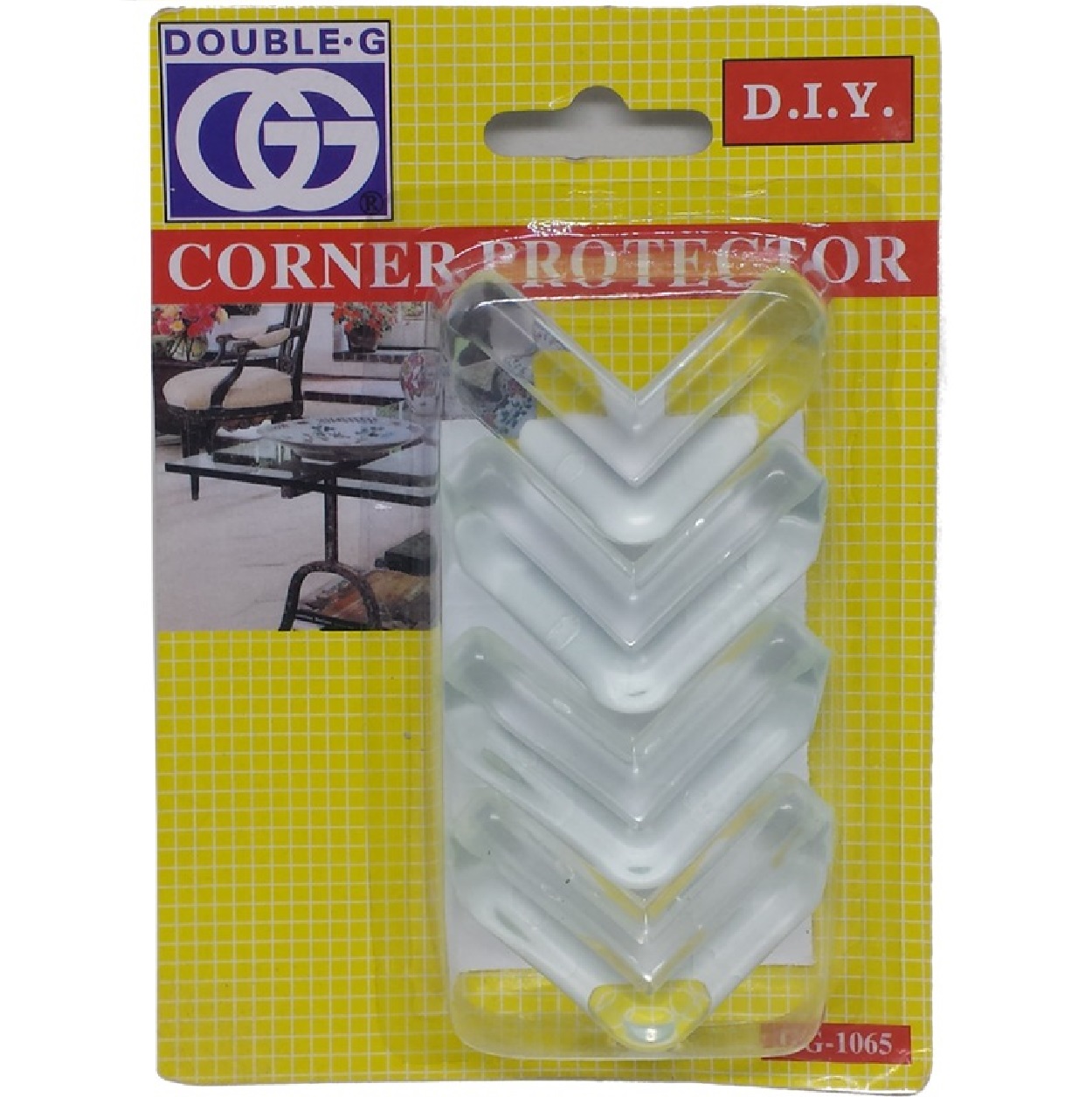 GG GG1065 Adhesive Clear Edge Protector 4PC/Pack